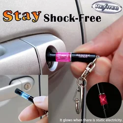 Car Mini Anti Eliminate Static Electricity Auto Key Ring Folding Chain Keyring Ornament Gadgets Keychain Lanyard for Keys Winter