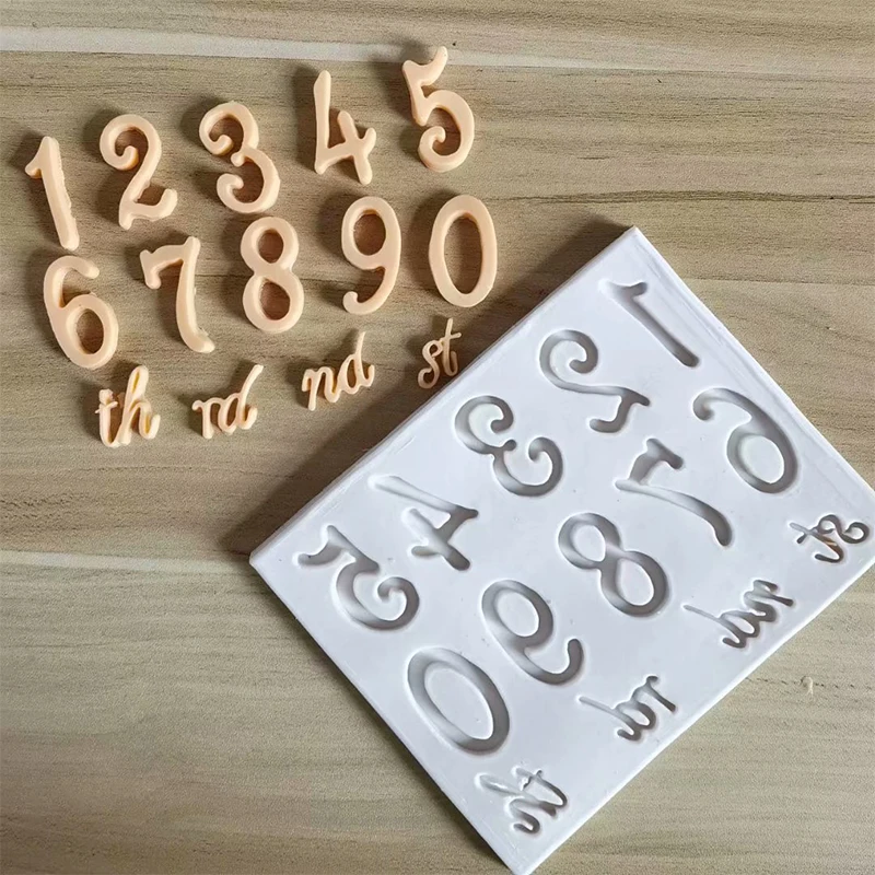 1 piece, silicone mold with uppercase and lowercase letters and numbers, sugar flipping cake decoration, chocolate baking cake m