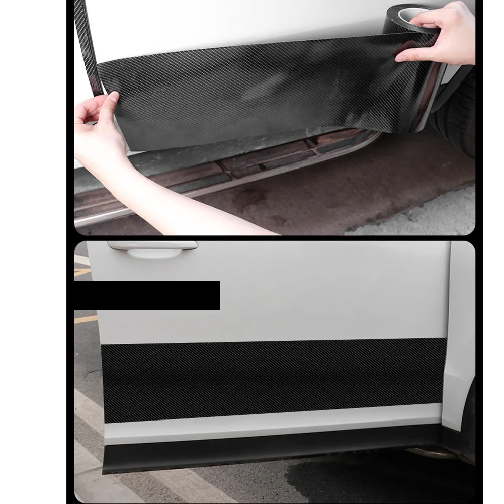 

1 Roll Carbon Fiber Car Anti-Scratch Strip Bumper Protector Auto Strip Door Edge Protection Scratch Resistant Flame