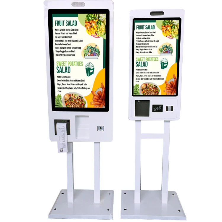 Floor Standing/ Wall Mount Self Service Machine Interactive Touch Screen Self Ordering Payment Kiosk For Convenience Store
