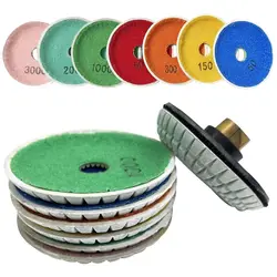 4Inch 100mm Curved Soft Grinding Disc Wet Polishing Wheel Bowl-shaped Diamond Sanding Pad Practical Abrasive Tools Accessories