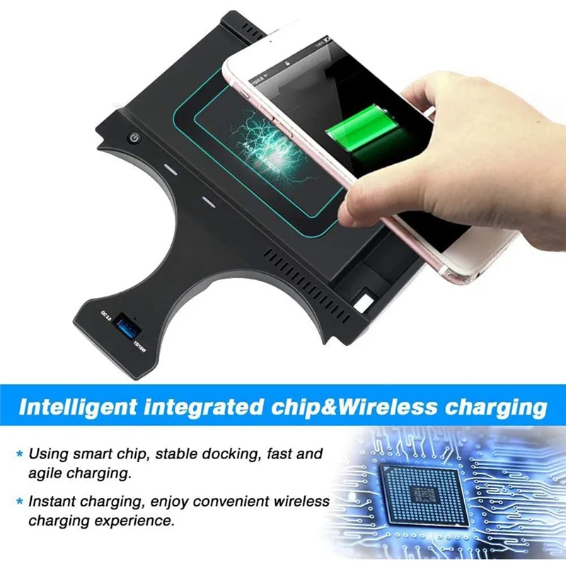 

GO-Car 15W Wireless Charger Induction Phone Holde For BMW X3 G01 X4 G02 2018-2024 Qi Fast Wireless Charging Plate
