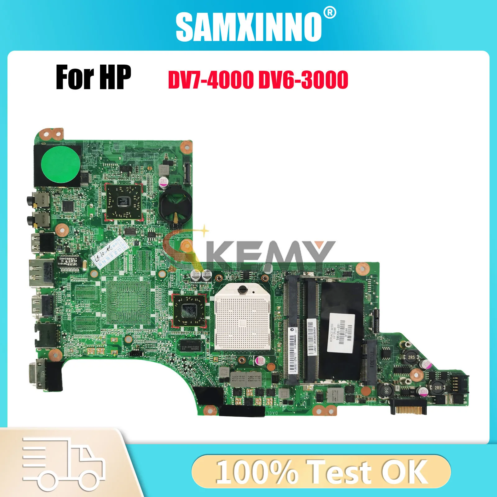 

DA0LX8MB6D0 Материнская плата для ноутбука HP Pavilion DV7 DV7-4000 с DDR3 605496-001 100% полностью протестирована