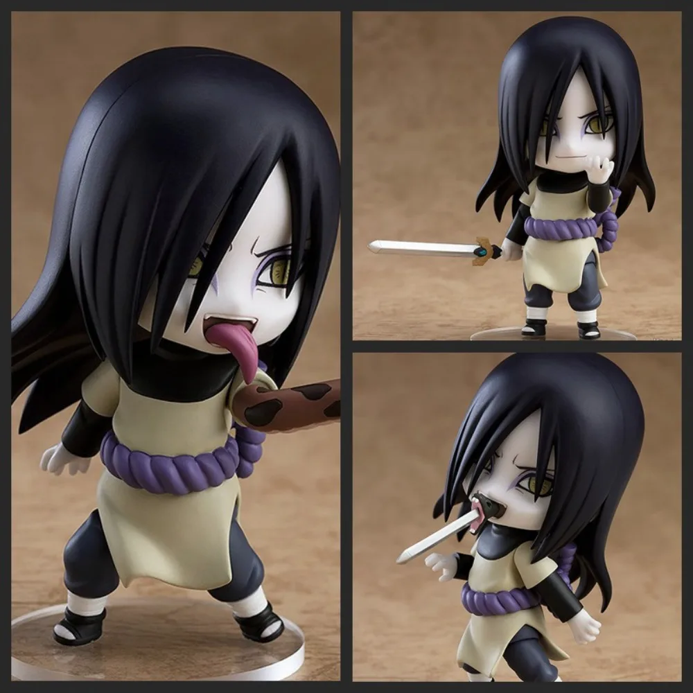 10CM Naruto Q version Nendoroid Shippuden Orochimaru face change joint movable doll hand model ornaments