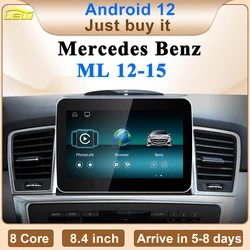 8Core Android12 System Apple Carplay Car Video Player Navigation Multimedia Screen For Mercedes Benz M Class  W166 ML250 ML350