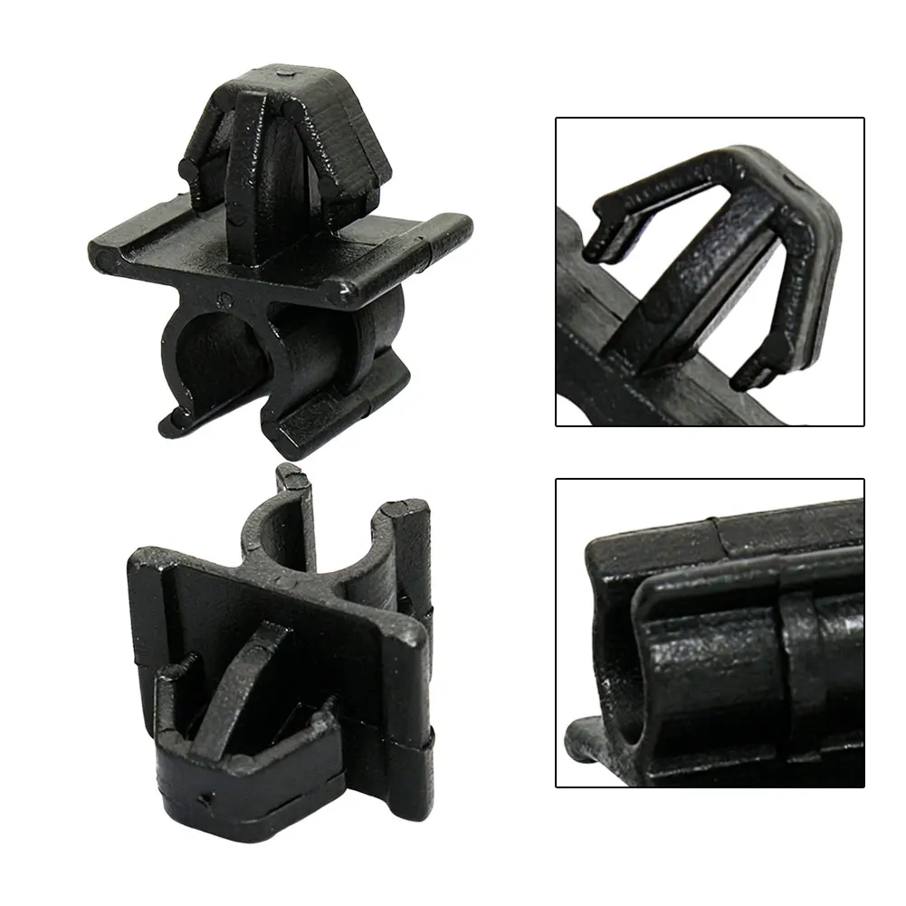 Hood Prop Rod Holder Clip For 2006-2014 For Honda For Ridgeline Replace 91504-SJC-A00 Black ABS Support Bracket