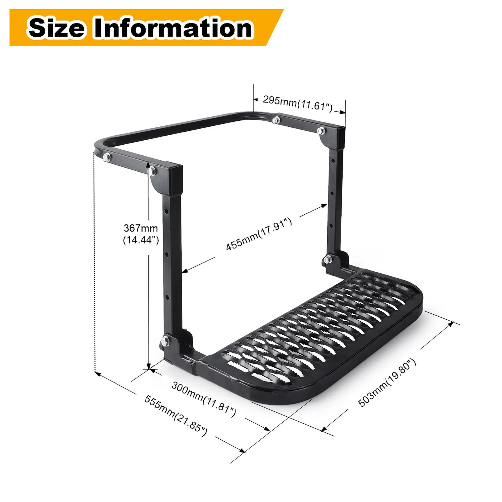 Universal Car Protable Folding Stairs Tyre Mount Steps Ladder Heavy Duty Adjustable Wheel Tire Steps For Camper Truck SUV RV MPV