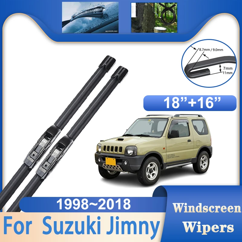 

Автомобильные дворники для Suzuki Jimny Wide Sierra MK3 JB23 JB33 JB43 JB53 аксессуары 1998 ~ 2018 щетки для лобового стекла