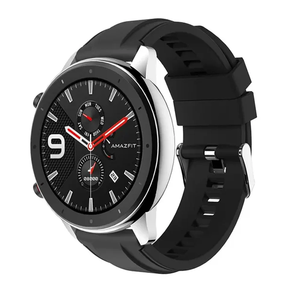 Silicone 20mm 22mm Band For Amazfit GTR 47 42 mm GTR3 Pro Sport Bracelet For Amazfit GTS 4 3 2e 2 Mini Watchband For Amazfit Bip