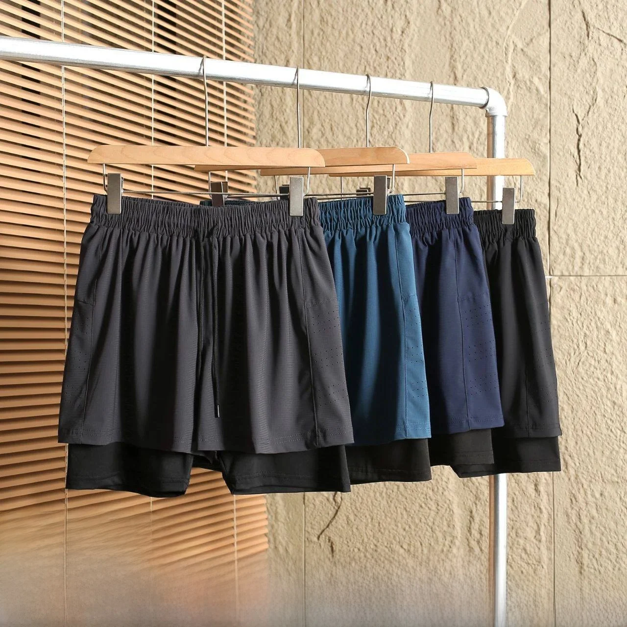 

Мужские спортивные штаны на открытом воздухе Qui Dry, дышащие летние крутые удобные повседневные брюки для бега, свободный крой, прямые брюки со средней талией