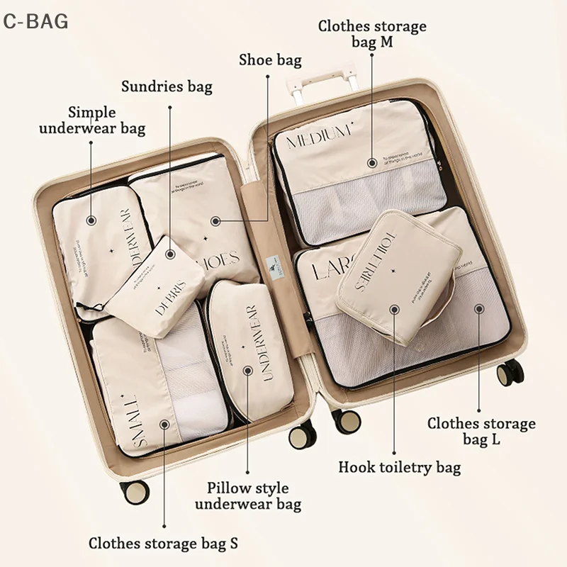 Simple Waterproof Travel Storage Bag Sorting Bag Clothing Storage Bag Business Travel Luggage Underwear Packaging Bag Gifts