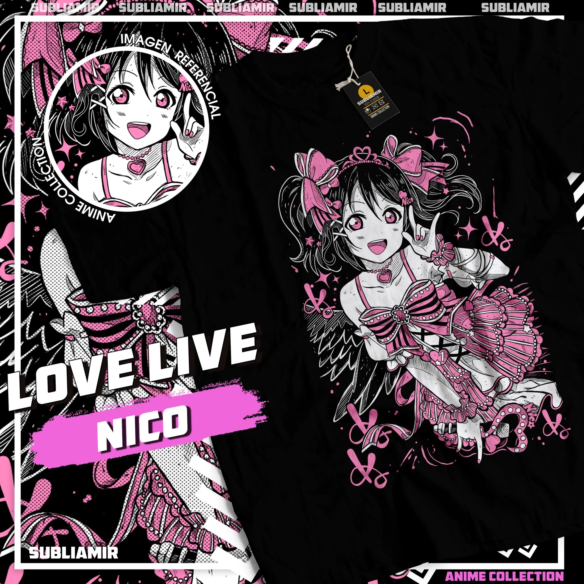 ¡Ama vive! Nijigasaki Academy School Idol Club Ayumu Uehara camiseta nico