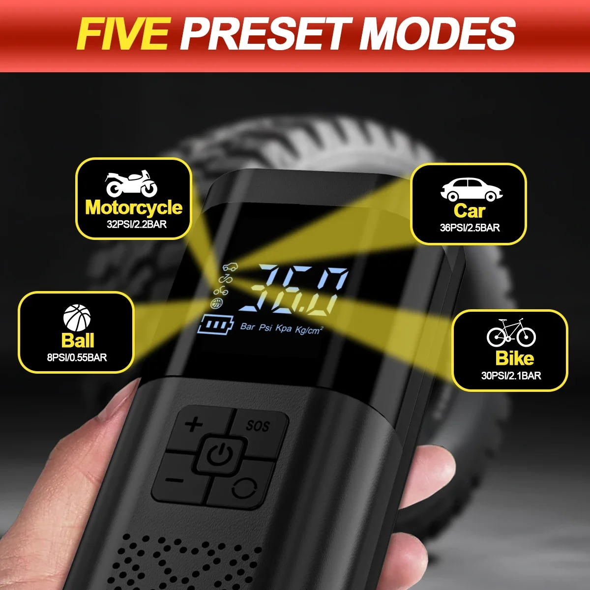 Wireless Car Jump Starter Portable Power Bank Car Booster Starting