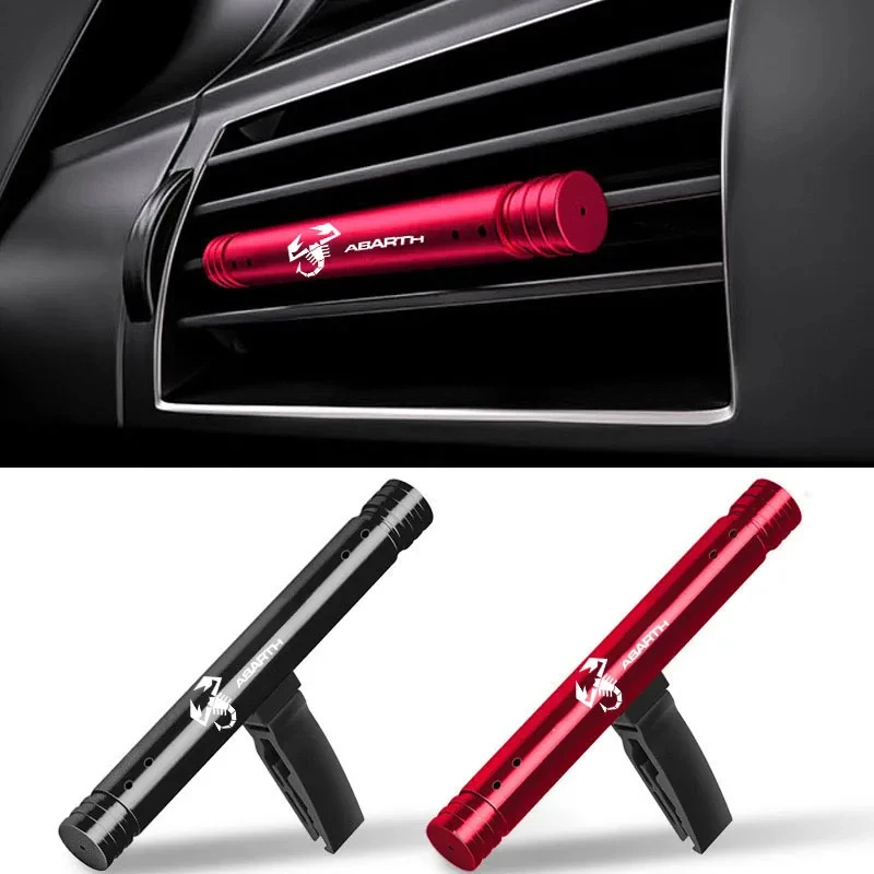 Metal Car Perfume Car Aromatherapy Stick For abarth 695 595 500 500c 500s competizione 124 Spider PUNTO stickers car decor