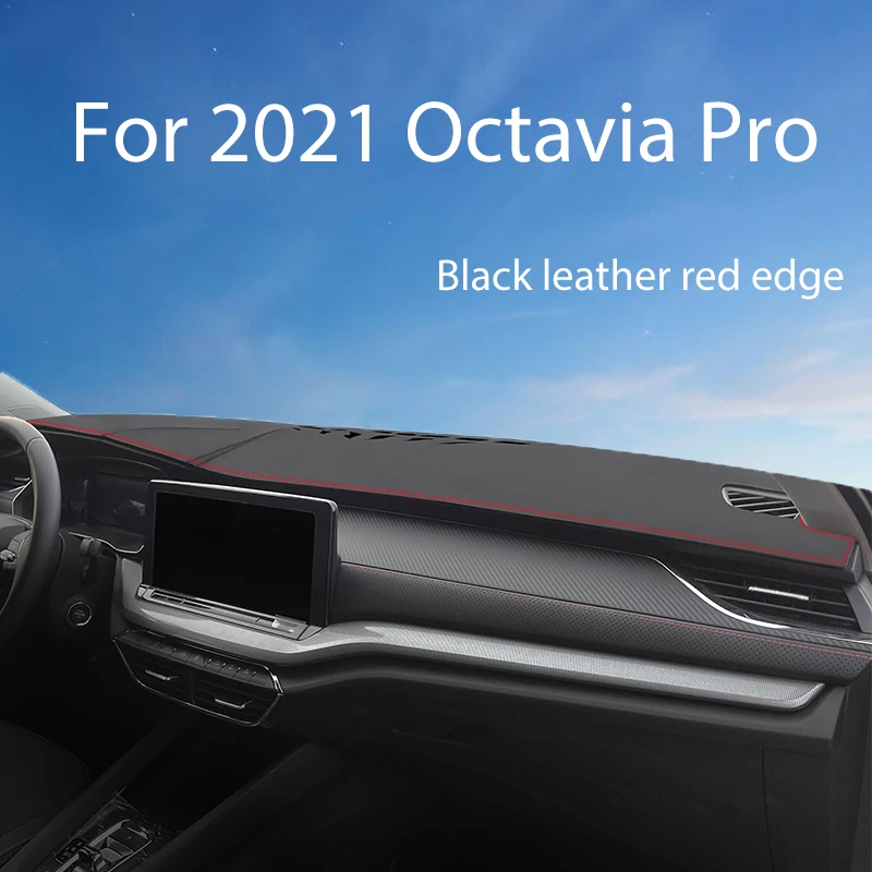 Cubierta de salpicadero de coche, alfombrilla Anti-UV para Skoda Octavia Pro A8 2021 2022, accesorios