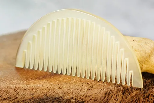 

Новый стиль, расческа для волос, антикварная расческа Hanfu, расческа с овечьим рогом, расческа с цветочной вставкой, мини-расческа