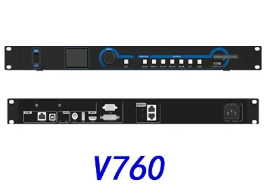 V760 2-in-1 LED Video Controller, 1.3M Pixels, 5 Inputs, HD Display