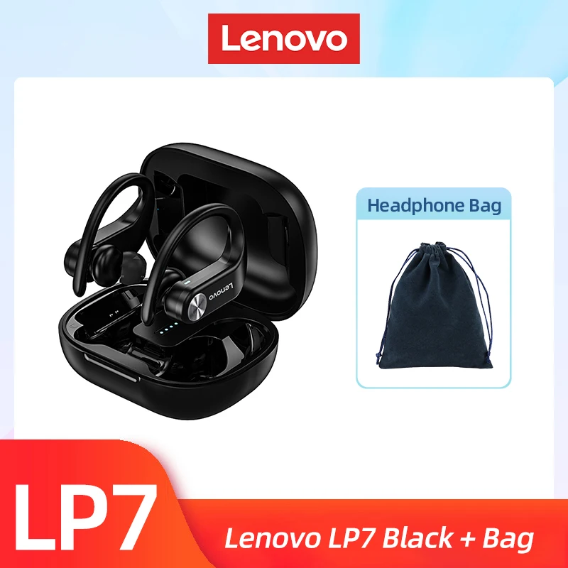 Original Lenovo LP7 TWS Drahtlose Kopfhörer Bluetooth Kopfhörer Wasserdichte Headsets Reduzieren Lärm HiFi Musik Ohrhörer 8