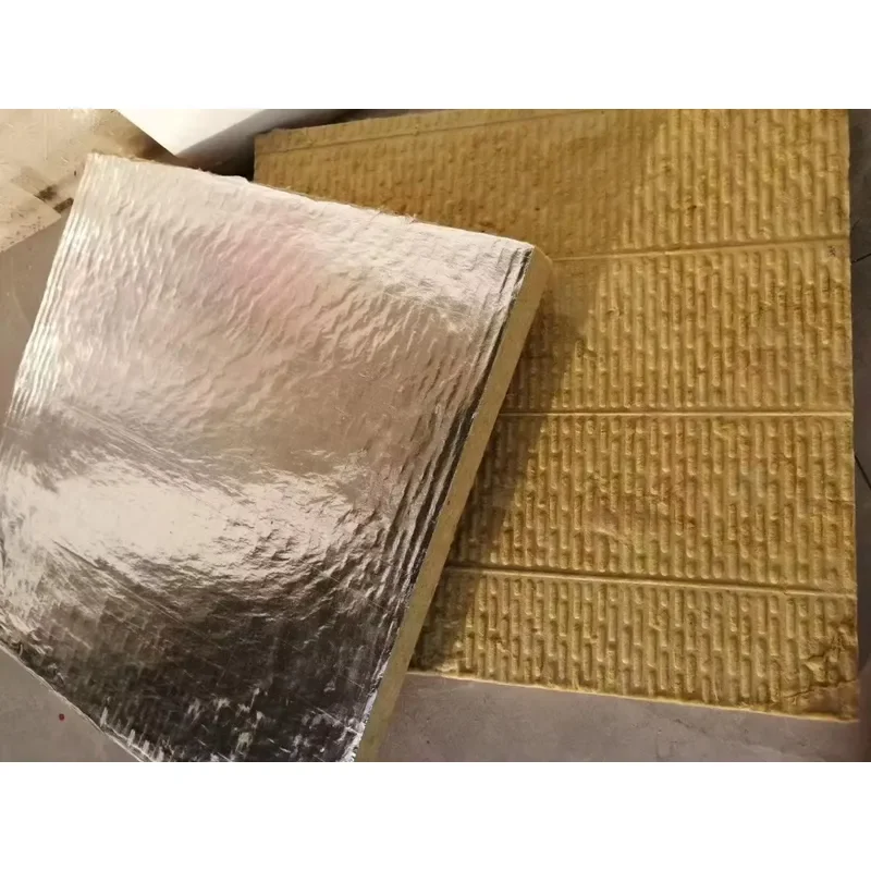 China Manufacturing Building External Wall Fireproof Thermal Insulation Rock Wool Insulation Board. Sound Insulation