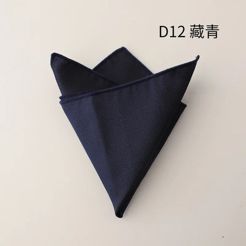 Solid White Pocket Square Handkerchief for Men