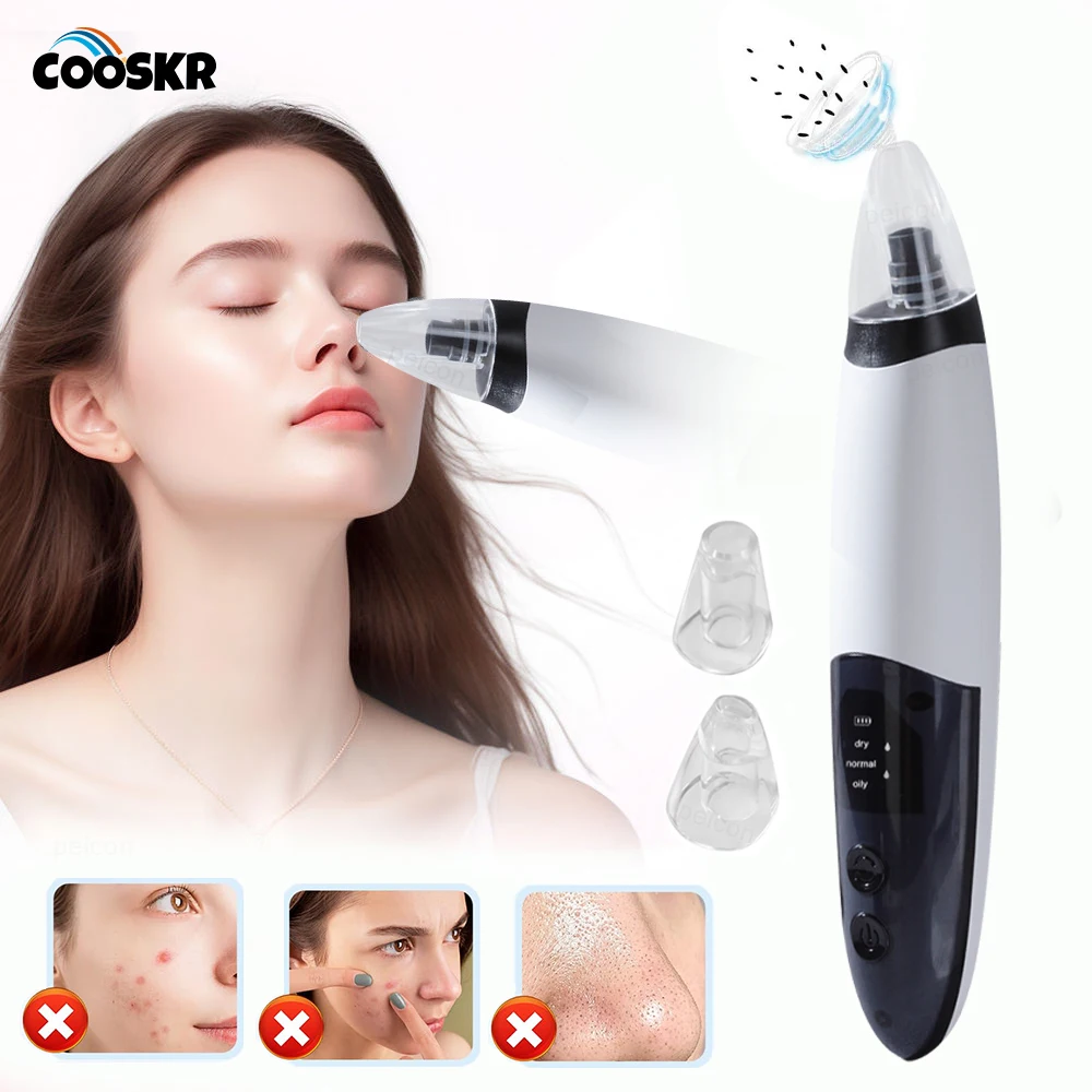 فراغ مزيل الرؤوس السوداء الكهربائية العناية ببشرة الوجه آلة تنظيف حب الشباب مزيل الرؤوس السوداء بثرة فراغ شفط المسام الأنظف