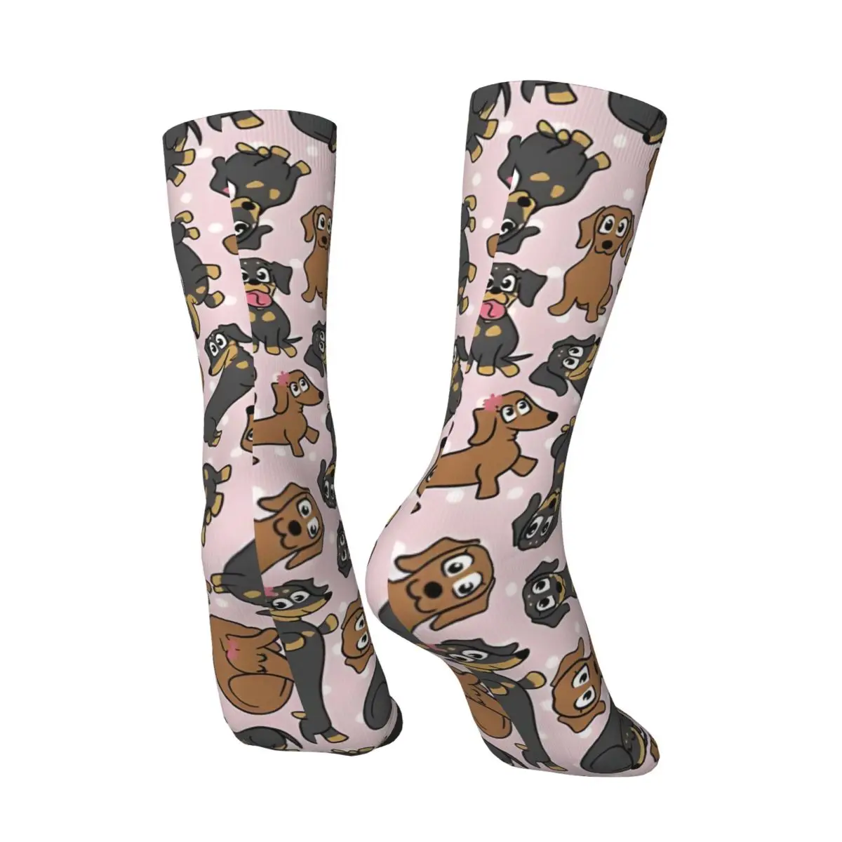 Dachshund Cuties Everywhere Men's Socks Retro Harajuku Sausage Dogs Street Style Novelty Seamless Crew Sock