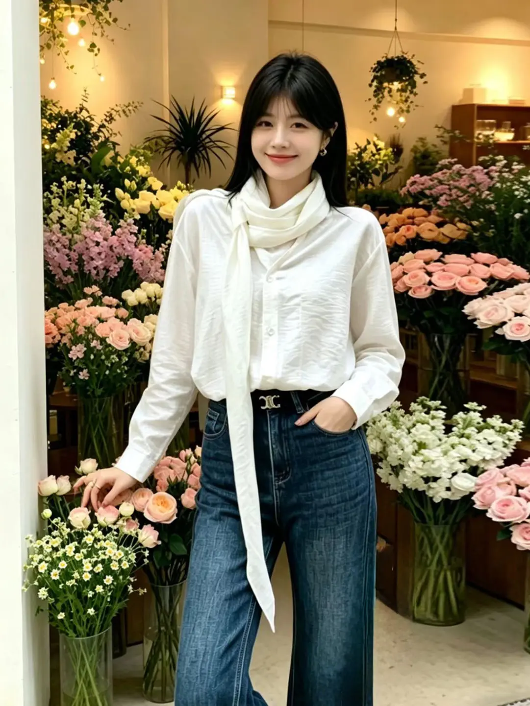 

Casual Long Sleeve Shirt Women's Fashionable Design 2026 New Style Elegantly Flowing Collar Versatile Match Daily Wear Top