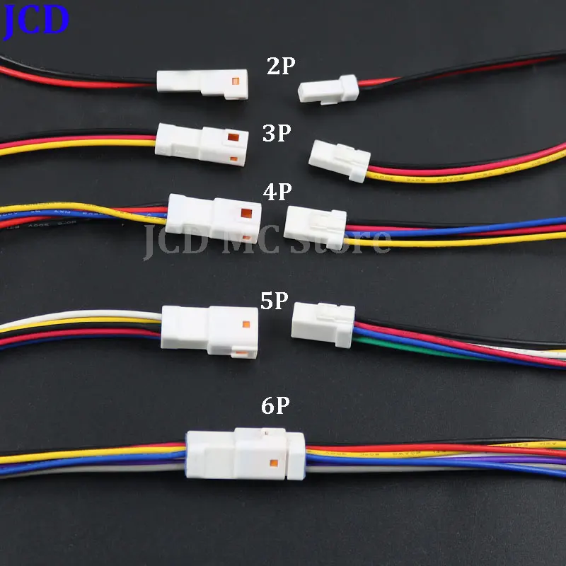 1Set JST Plug Car Waterproof Connector 2 4 6 8 Pin Male Female Pair Connector 04r/06t/02r-jwpf Wiring Terminal