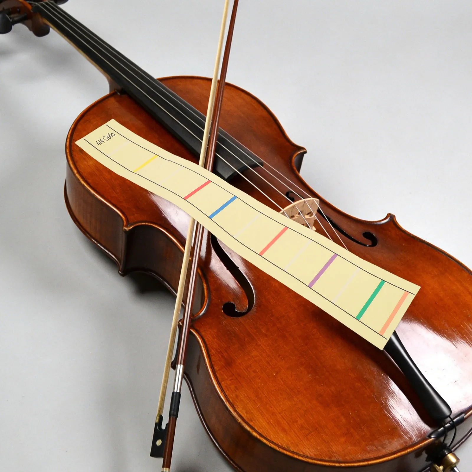 2Pcs Cello Note Labels for Fingerboard Removable Beginners Finger Guide Clear Position Markers Learning Aid Accurate Intonation