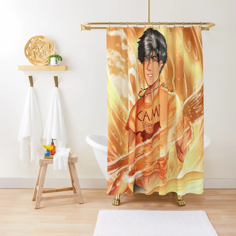 

Percy Jackson Gold Shower Curtain Bathroom Showers Shower For Bathroom Anime Bathroom Anime Shower Curtain