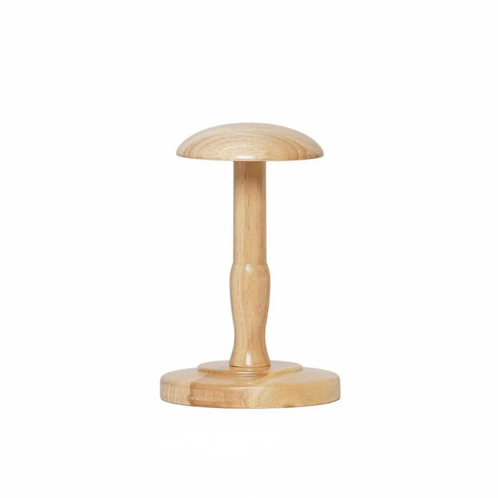 Solid Wood Hat Display Stand Tabletop Mannequin Head for Hat Storage and Boutique Display Holder