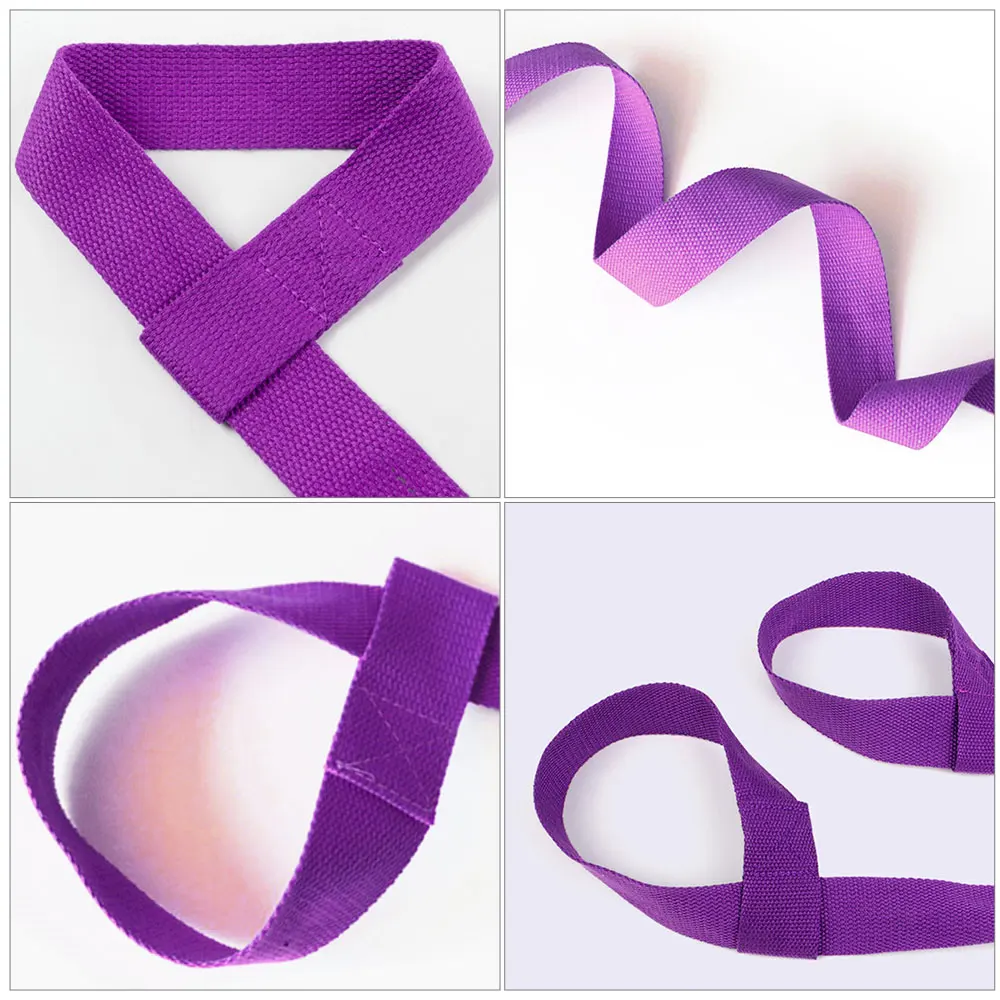 เสื่อโยคะเข็มขัดปรับกีฬาสายคล้องไหล่เข็มขัดยืดยืดหยุ่นเข็มขัดโยคะเสื่อโยคะผูกเข็มขัด