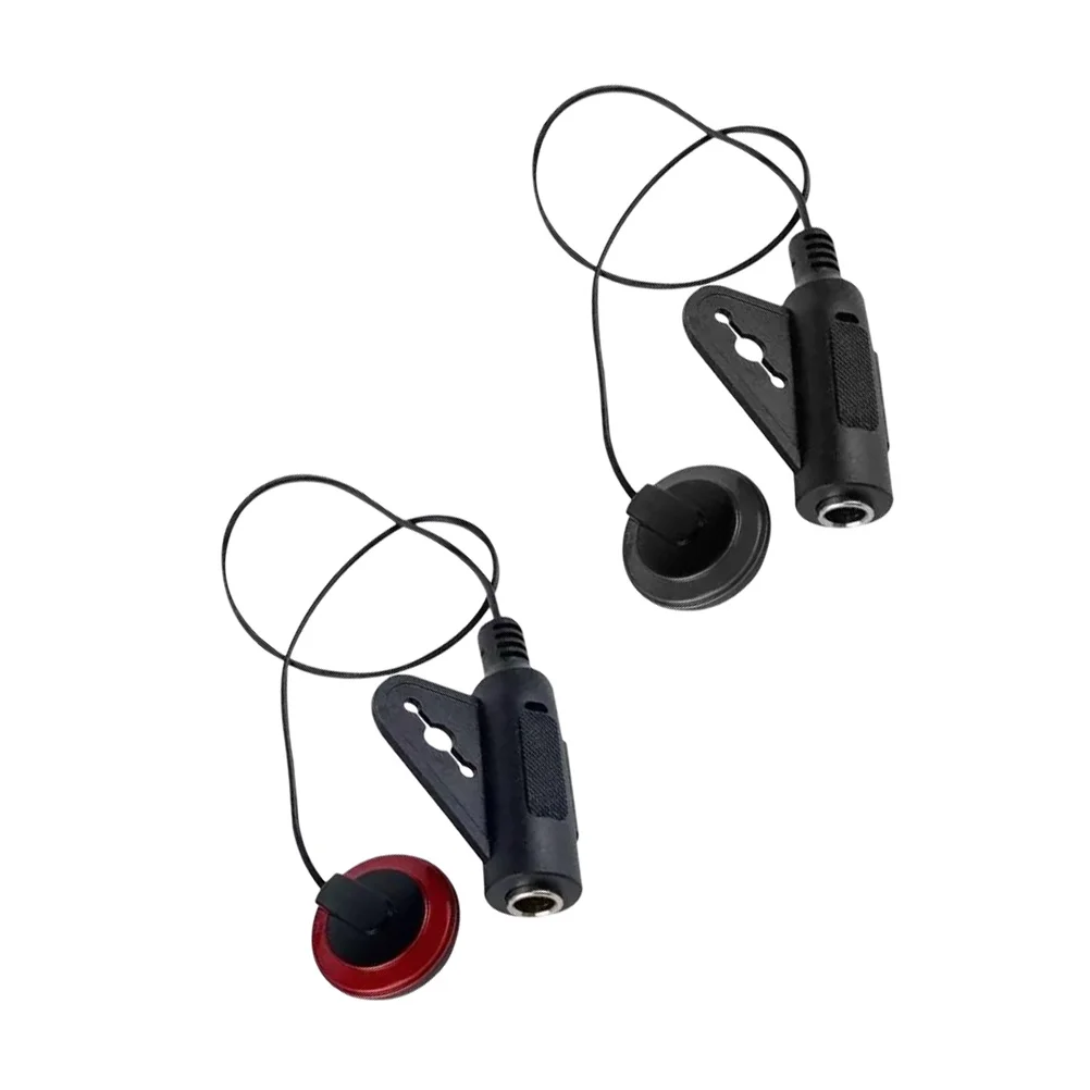 

2Pcs Guitar Pickup Acoustic Electric Transducer Accessory Black Banjo Ukulele Sound Hole SelfAdhesive