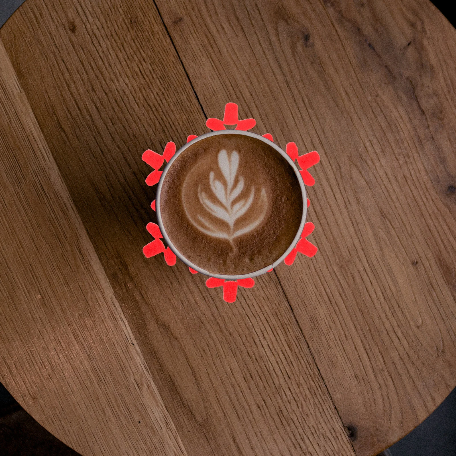 

16 pcs Christmas Felt Coasters Round Non-Skid Heat Insulation Cup Mats For Home Holiday Gift Xmas Table Decor Felt Pad