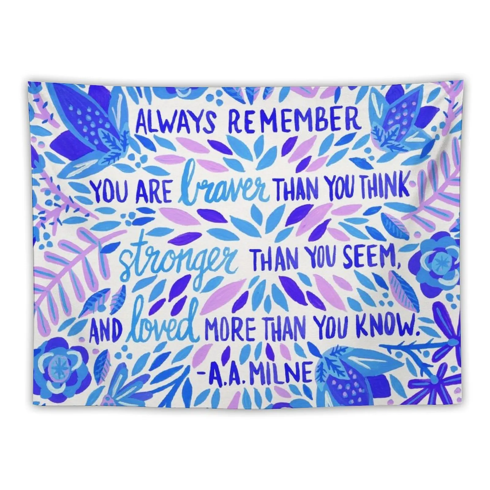 

Always Remember – Indigo Palette Tapestry Wall Decorations Home Decorators Tapestry