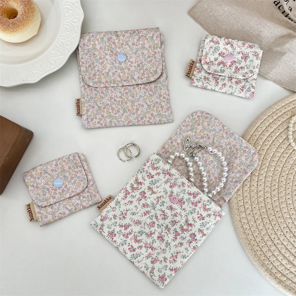 Mini Makeup Storage Bag Portable Lipstick Key Coin Organizer Pouch for Women Sanitary Napkins Bag