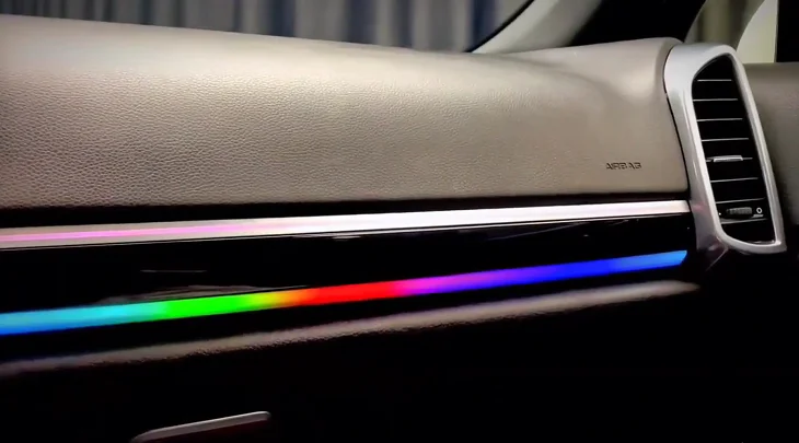 Illuminated Speaker Cover Matching Dynamic Starry Atmosphere Light Interior Decor Mod Parts For Old Luxury SUV 2010 2017