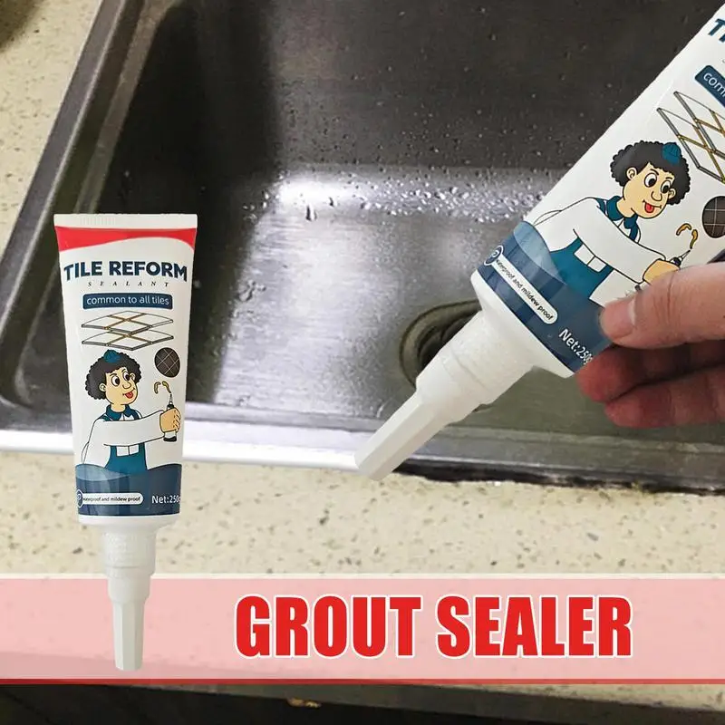 Tile Grout Repair Tile Grout Paint Waterproof Grout Filler Repairs Renews Tube Restores And Renews Grout Lines Bathrooms