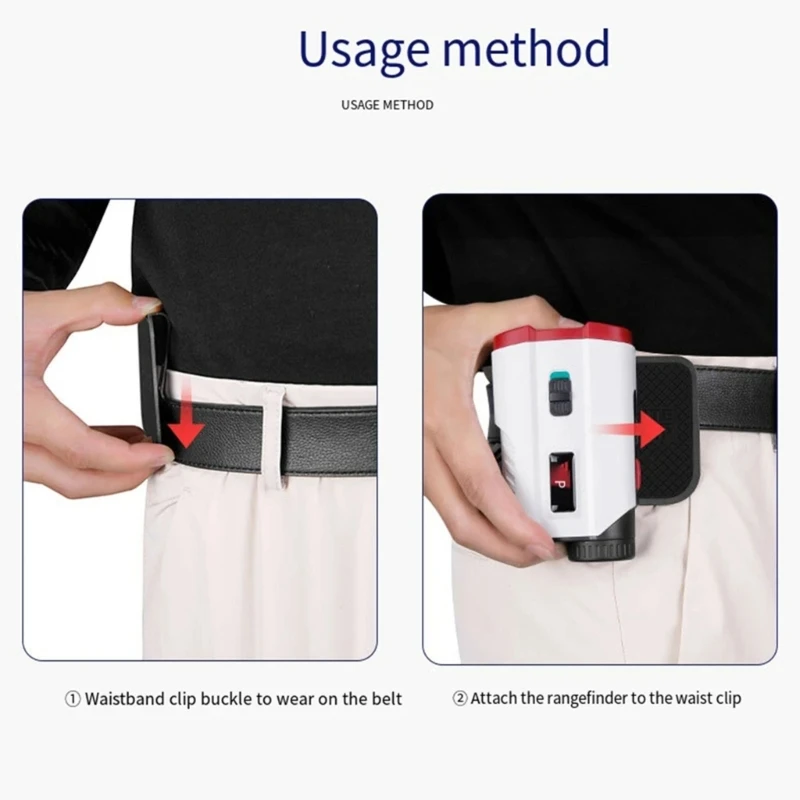 Portable Golf Rangefinder Belt Clip Lightweight Metal Landing Clip Holder Golf Accessories Easy Installation