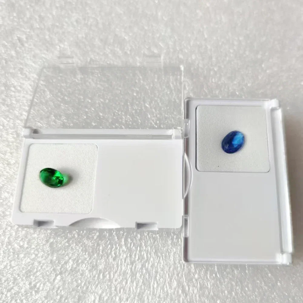 Acrylic Loose Diamond Storage Box Gems Stone Jewelry Display Organizer Exhibition Case Clear Packaging Gift Box For Gemstone
