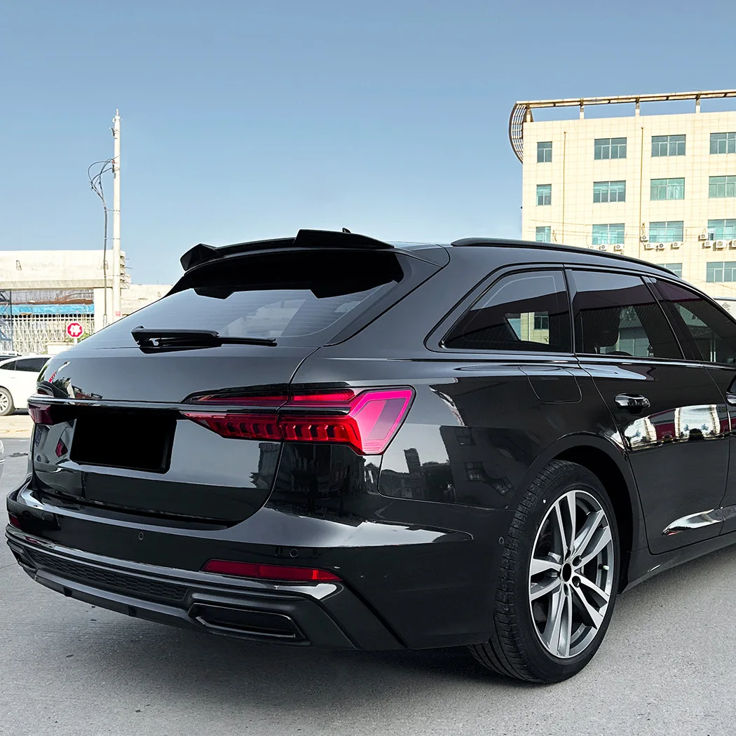 

Car Roof Spoiler Rear Trunk Spoiler Top Wings ABS Body Kits For Audi A6 C8 Avant Sline 2019-2024 Exterior Modification Parts