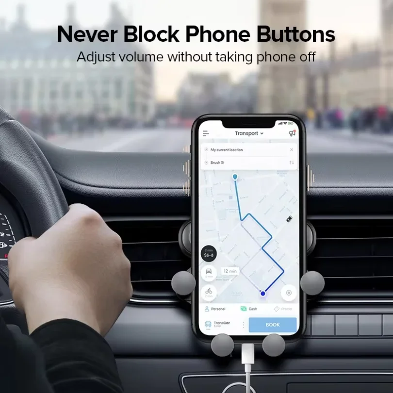 Universal Gravity Car Phone Holder Air Vent Mount Mobile Support Xiaomi - Automotive GPS Stand