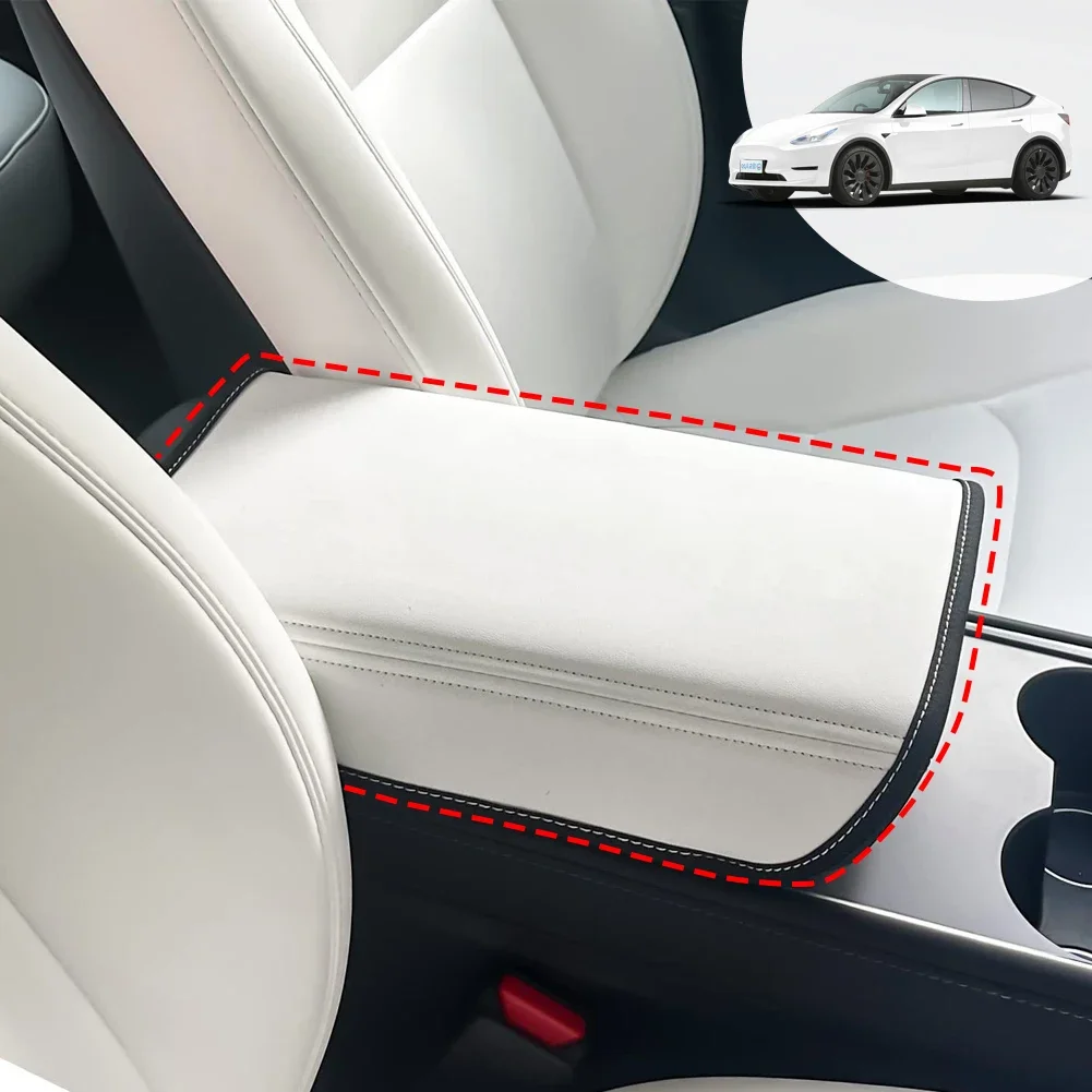 Car Armrest Box Protective Cover Central Control Armrest Interior Car Accessories For Tesla Model 3 Model Y 2017 2018 2019- 2023