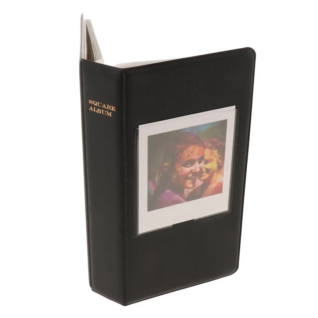 كتاب ألبوم الصور لـ Instax Square SQ20/SQ10/SQ6/SP3 مع 64 جيوب صورة الزفاف عيد ميلاد تذكارية ألبوم هدية التخرج