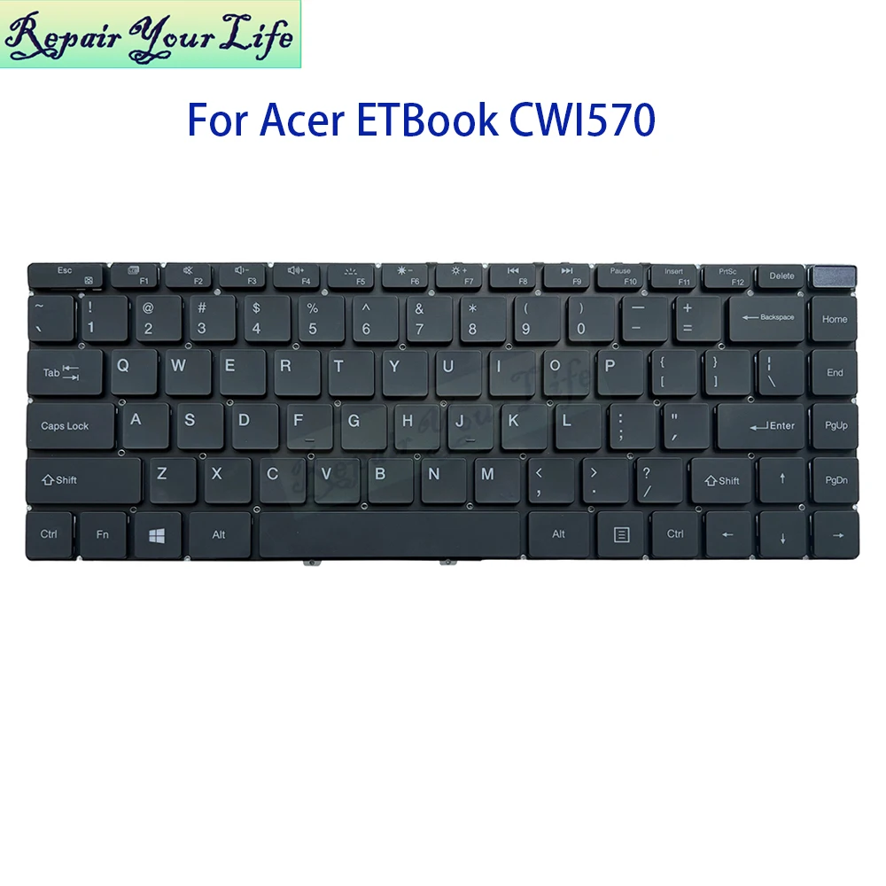 US English Backlit Keyboard For Acer Gadget ETBook Portable PC CWI570 Replacement Keyboards Notebook Teclado Backlight Keycaps