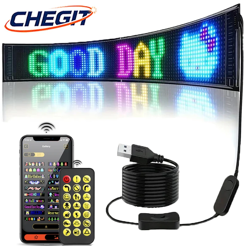 LED Matrix Pixel Panel NEW Truck Devil Eye LED Display Smart Bluetooth App Control LED Panel Scrolling Advertising Screens