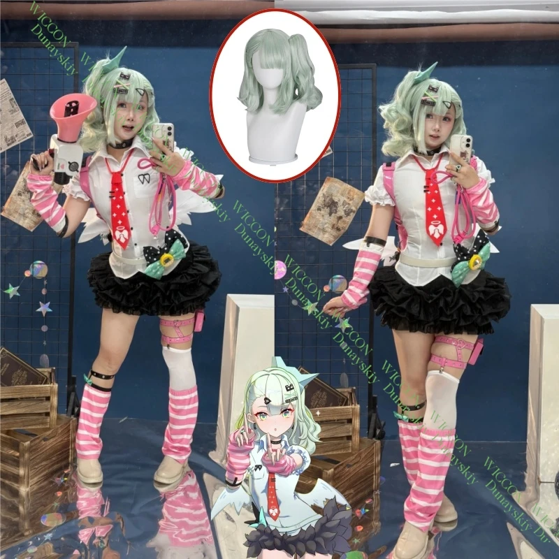 

ZZZ Chinatsu Remiel Косплей Костюм Парик Обувь Платье Униформа Zenless Zone Zero Головные уборы Женщины Девушки Хэллоуин Вечеринка