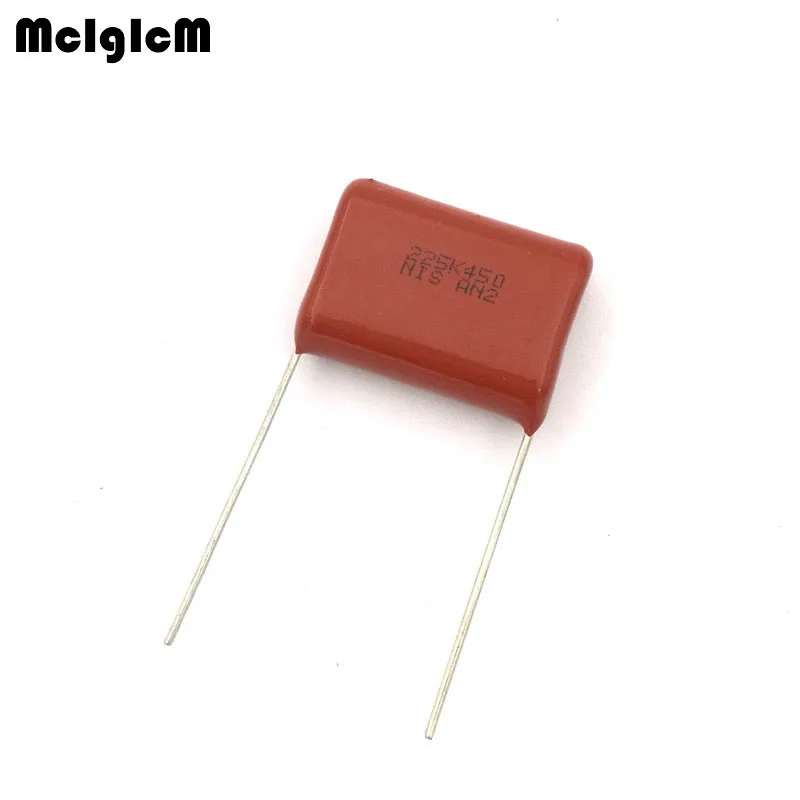 

200 pcs 450V 2.2uF CBB Polypropylene film capacitor pitch 22mm 225 2.2uF 450V