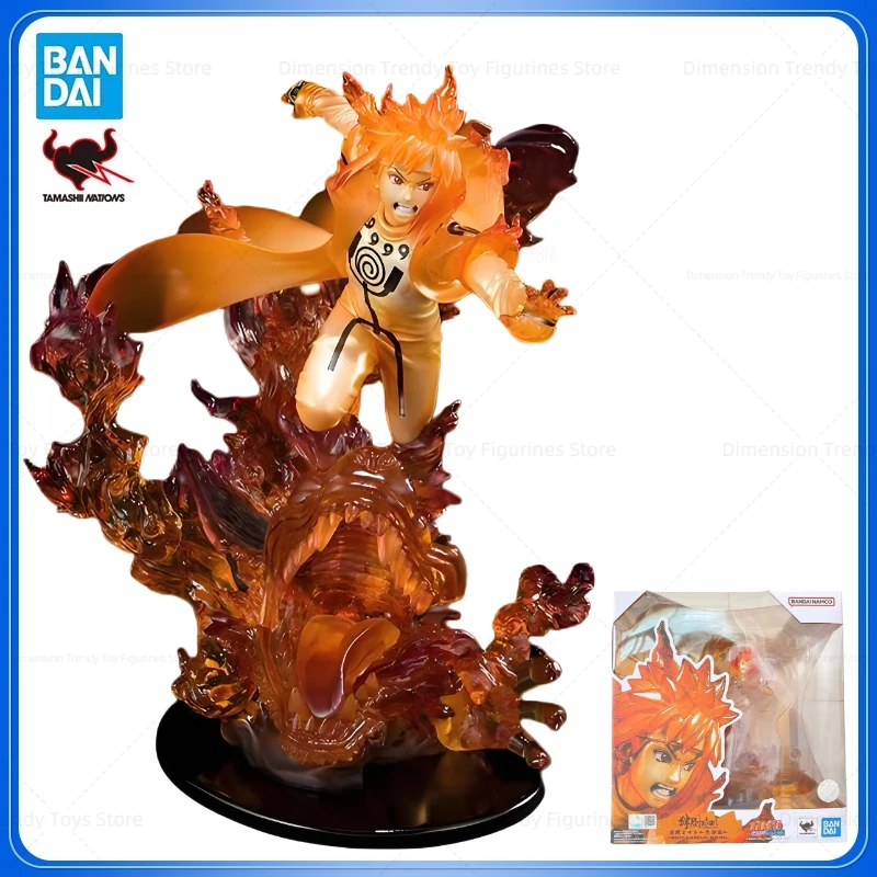 

Bandai In Stock Figuarts Zero Boruto Bond Anime Naruto Minato Namikaze Nine Lama Action Figures Model Toy Gift DT