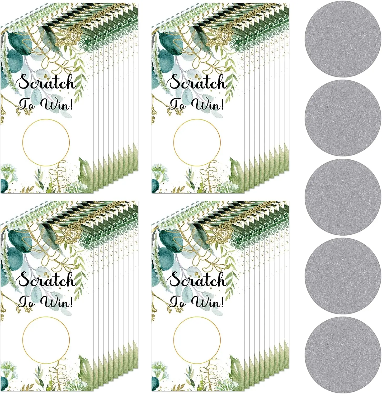24 cartes-cadeaux vierges à gratter pour petites entreprises, personnalisables pour les fêtes de fin d'année, Noël, mariages, anniversaires et autres événements